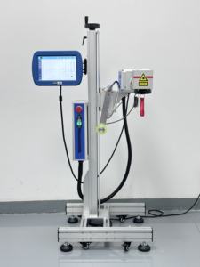 Bec 30W 60W Laser Flying Fiber Machine CO2 Système de marquage laser en ligne pour semelles <span class=keywords><strong>Code</strong></span> à barres Numéro de série <span class=keywords><strong>Code</strong></span> QR - Product Image 5