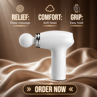 Masseur musculaire à percussion domestique sans fil, rechargeable par USB, 3 vitesses, pour tissus profonds, faible MOQ