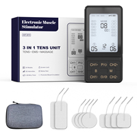 Appareil TENS sans fil pour physiothérapie, stimulateur musculaire EMS à double canal, masseur TENS, soulagement de la douleur, unité TENS, machine de massage