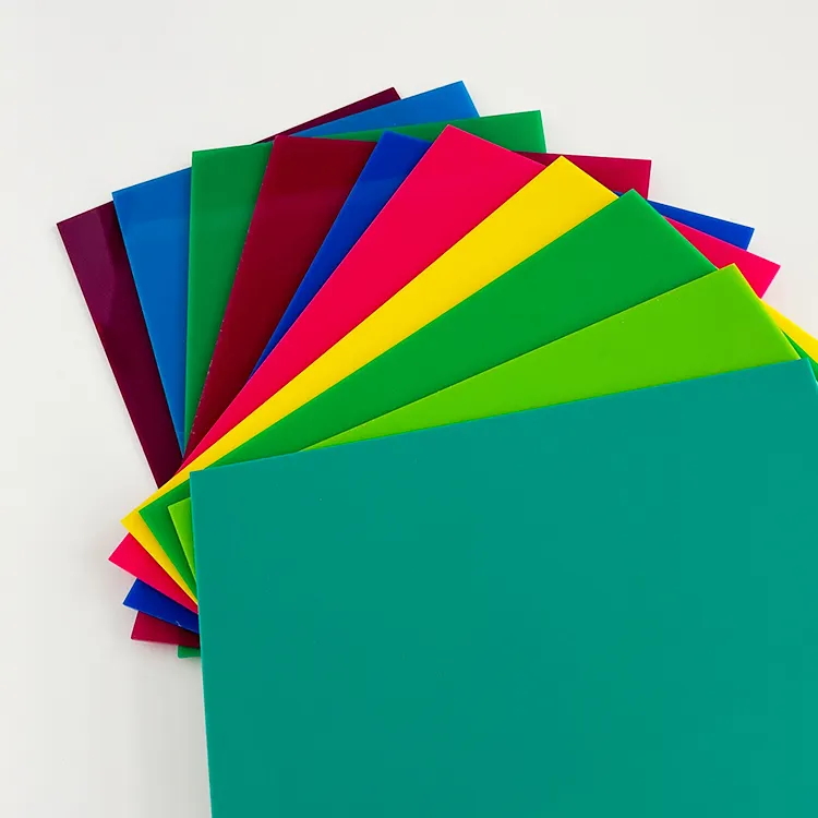 Acrylic manufacturer produce 1000*2000mm color cast acrylic sheet