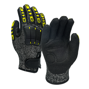 Gants de sécurité anti-choc FT6150 pour la lutte contre les incendies, résistants aux chocs HPPE, doublés de polaire 10G, paume anti-vibration, nitrile sablé - Product Image 2