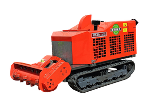Desbrozadora de orugas diésel de 50 CV de grado profesional con tanque de combustible de 93 L y control remoto para cortar césped en orillas de ríos - Product Image 4