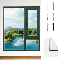 Profilés de cadre de fenêtre et de porte coulissants en PVC-U de 80 mm, 3 chambres, durables, écologiques, sans plomb, design moderne GKBM