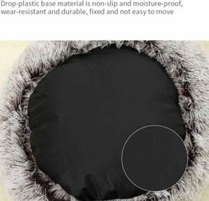 Kostenlose Probe: Warmes, tiefes Schlafnest für den Winter – halb geschlossenes Katzenbett, Plüsch, rund, Haustierkörbchen, Kokon, Welpenbett - Product Image 3