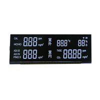 Petit écran LCD monochrome à 7 segments, 6 chiffres, panneau TN avec rétroéclairage LED, taille personnalisée