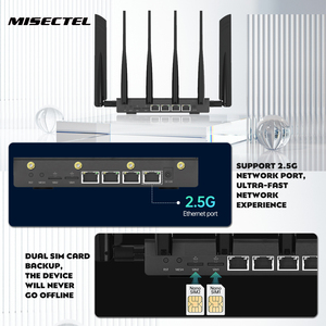Unlock X75 M12K43 Ultra 5G Modem WiFi6 Dual Band Dual SIM VPN Mesh Change IMEI Detachable Antenna 5G Router Sim Card Firewall - Product Image 5