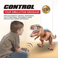 Samtoy Juguetes de Dinosaurio Robot Realista de 2.4GHz que Camina y Baila Dinosaurios RC Tiranosaurio Rex Juguetes de Dinosaurio a Control Remoto para Niño