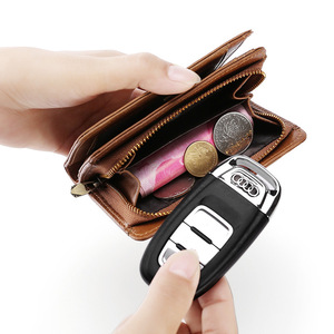 กระเป๋าสตางค์แบบสั้น Andong สำหรับผู้ชาย หนังวัวแท้ ป้องกัน RFID พร้อมช่องใส่บัตร - Product Image 4