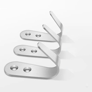 Chulisi Stainless Steel Robe <b>Hook</b> Single Anti Corrosion Modern Bathroom <b>Towel</b> <b>Hook</b> Durable Rust Proof Wall Mount - Product Image 2