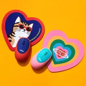 無料サンプルKawaii面白いゲーム用マウスマットラップトップ滑り止めゴムベース防水PVC不規則型コンピュータマウスパッド付き - Product Image 3