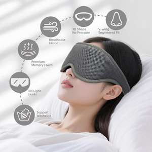 Máscara ajustable para dormir con contorno 3D Máscara opaca para hombres y mujeres Dormir mejor con producto de cuidado personal - Product Image 2