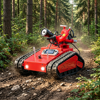 Robot de lutte contre les incendies télécommandé, chenillé, anti-explosion, moniteur incendie, équipement spécial, sauvetage d'urgence, stockage d'hydrocarbures