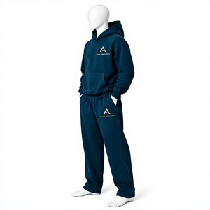 Plus Size Custom Logo Men's Customizable Acid Wash Rhinestone <b>Jogger</b> Set Heavyweight 100% Cotton <b>Oversized</b> Tracksuit - Product Image 5