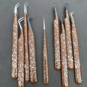 Pinzas para Extensión de Pestañas de Volumen de Marca Privada, Pinza Profesional con Punta Antideslizante, Herramienta para Extensión de Pestañas OEM - Product Image 1
