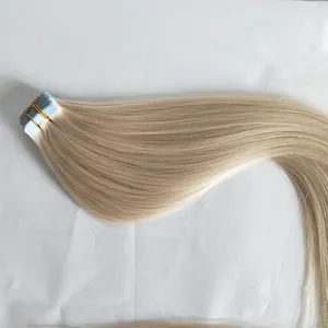 Wholesale Russian Remy Tape Hair Extensions Double Drawn Tape In Hair Extensions With Imported Durable Tape