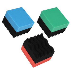 Almohadilla de Aplicación de Cera para Neumáticos de Coche, Compuesto de Cera para Neumáticos, Esponja de Espuma con Diseño Contorneado Reutilizable Grande con Wonder Wave - Product Image 1