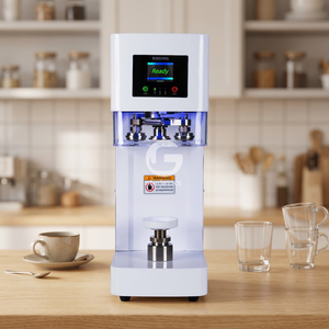Máquina selladora manual/automática de latas de plástico y aluminio para tapas de café de fácil apertura, de buena calidad para bebidas. - Product Image 1