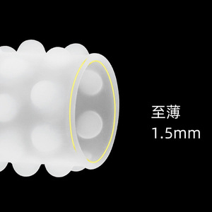 Anillo para Pene de 4 Filas y 32 Bolas, Material TPE Blanco Translúcido, Anillo Sexual para Adultos - Product Image 2