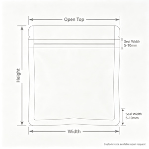 Sachet en plastique transparent refermable personnalisé avec fermeture éclair, emballage LDPE pour noix et en-cas - Product Image 4
