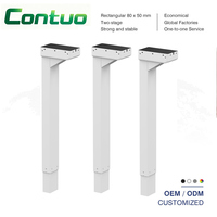 Bureau réglable en hauteur avec colonne de levage électrique, cadre de bureau assis-debout à double moteur, contrôle de mémoire, ergonomique pour le bureau