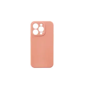 Coque de téléphone en silicone liquide transparent fabriqué en Chine bon marché, affichant la couleur de votre appareil pour iPhone 15 Pro/Pro Max