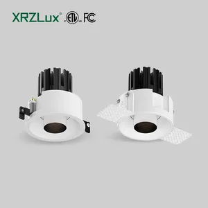 XRZLux 15W Adjustable Anti-glare Ceiling Recessed Spotlight Aluminum LED Downlight COB ETL Down Light For Home Hotel Lighting