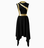 Vestidos de Danza Lírica Moderna para Mujer, Talla Adulto, Vestido Rojo de Danza Lírica para Niñas, Ropa de Danza para Competencia, Vestido de Danza Litúrgica