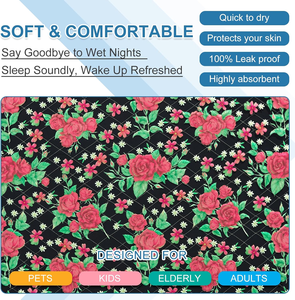 Coussinets souples absorbants réutilisables à 4 couches de qualité supérieure Couches en tissu lavables <span class=keywords><strong>pour</strong></span> <span class=keywords><strong>personnes</strong></span> âgées et handicapées - Product Image 4