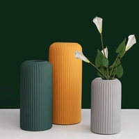 Vase en porcelaine moderne nordique, vases colorés créatifs pour fleurs, décoration de la maison, table, salon, vase en céramique