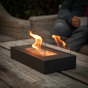Wholesale <strong>Outdoor</strong> Modern Design Portable Desktop Fire Pit Stainless <strong>Steel</strong> Alcohol <strong>Fireplace</strong> - Product Image 4