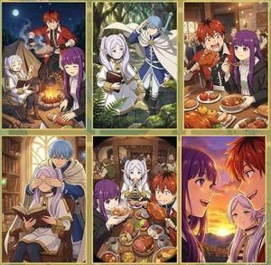 Xingyue Creative Frieren Beyond Journey's End Série Dawn Moon Plaques d'art de collection Héro de l'anime <span class=keywords><strong>Himme</strong></span> Frieren Cartes à collectionner - Product Image 4