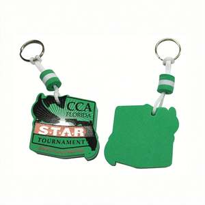 Classic <b>Floating</b> EVA Foam Keychain Customized Shape Reusable Design Silk Screen Printing OEM Accepted Promotional Gift Option - Product Image 1