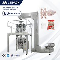Machine d'emballage verticale automatique pour la formation de sacs en film pour les ailes de poulet congelées et les nuggets