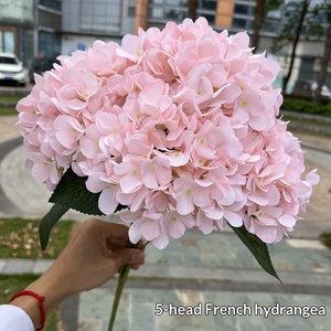 Ingrosso: Mini Ortensie Francesi <span class=keywords><strong>Rosa</strong></span> a 5 Teste per Matrimoni, Eventi e Decorazioni Domestiche - Product Image 1