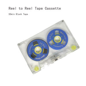 Cinta magnética de 45 minutos y 24 bits, impresa en azul, tipo I, con carcasa transparente, para cintas de cassette abiertas, para hacer mixtapes retro, regalos DIY. - Product Image 3