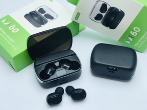 SNHALSAR หูฟังเล่นเกมรุ่น <span class=keywords><strong>M60</strong></span> TWS,หูฟัง HIFI ไร้สายสเตอริโอ True Mini หน้าจอ LED ปี Bt5.3 - Product Image 6