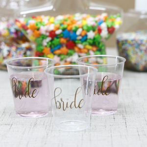 Gobelets en plastique jetables personnalisés de petite taille gobelets en plastique colorés pour boissons froides gobelet de tir - Product Image 4