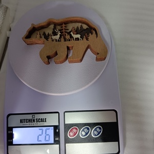 Fabbrica fatta a mano in legno personalizzato ornamento di natale ciondolo animale foresta di montagna città Design magneti personalizzati <span class=keywords><strong>per</strong></span> frigo - Product Image 4