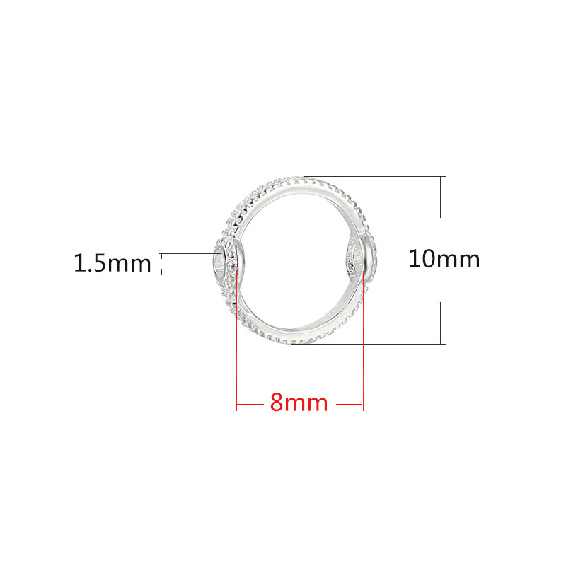 silver-fit 8mm beads