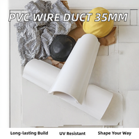 Tuyau PVC industriel demi-ouvert sur mesure pour applications aquatiques, modèle durable pour rangement de câbles, anti-UV, demi-rond
