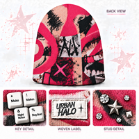 DYMF Vente en gros de bonnets en tricot personnalisés avec logo brodé, sublimation graphique, imprimé sur toute la surface, avec strass, sans revers, unisexe