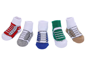 <span class=keywords><strong>Chaussettes</strong></span> courtes de sport en coton respirantes et confortables antidérapantes à motif de dessin animé pour bébés garçons, nourrissons et tout-petits, en gros (OEM) - Product Image 3