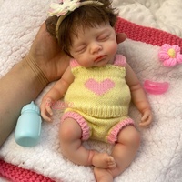 Poupée Reborn Artisanale de 12 pouces avec Cheveux Transplantés, Détails de Veines Réalistes, Expressions Variées, Cadeau de Noël pour Enfants