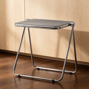 Modern Contemporary Transparent Acrylic Folding Chair Plastic Dining Chair for Home <b>Outdoor</b> Cafe Events & Parties - Product Image 4