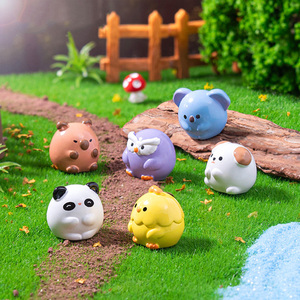 Figuras de carpincho en miniatura, Mini animales de resina, adornos artesanales, figuras pequeñas a granel para DIY, jardín de hadas, accesorios para casa de muñecas - Product Image 3