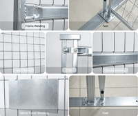 Barrière temporaire autoportante en treillis métallique avec base stable pour périmètre d'événements et gestion de la foule