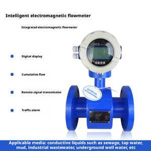 24VDC 220VAC Digitaler Elektromagnetischer Flüssigkeitsdurchflussmesser RS485 Transmitter - Product Image 2