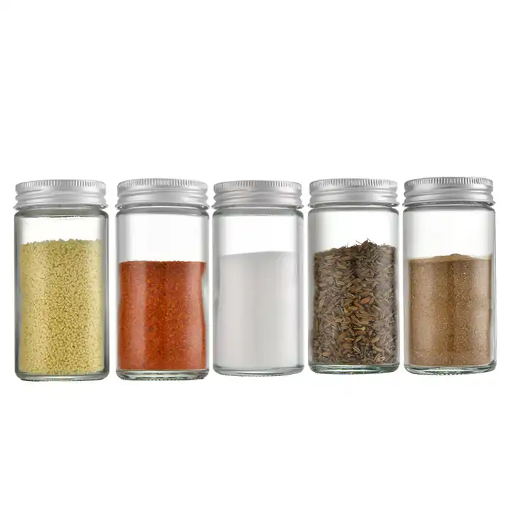 Round Spice Jars - 4 oz