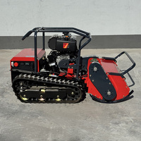 Tondeuse robot diesel télécommandée 15 CV 800 mm 1000 mm 1200 mm, débroussailleuse à fléaux, tondeuse sur chenilles avec certifications CE EPA EURO 5