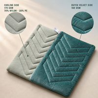 Tapis rafraîchissant rectangulaire double face New Wave Design pour l'intérieur et l'extérieur
